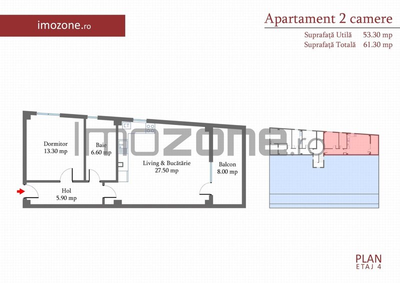 Margelelor, 2 camere 60 mp, decomandat, etaj 4, zona de case, nou, comision 0%